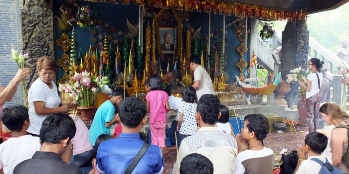 Autel du grand Bouddha - Phnom Kulen