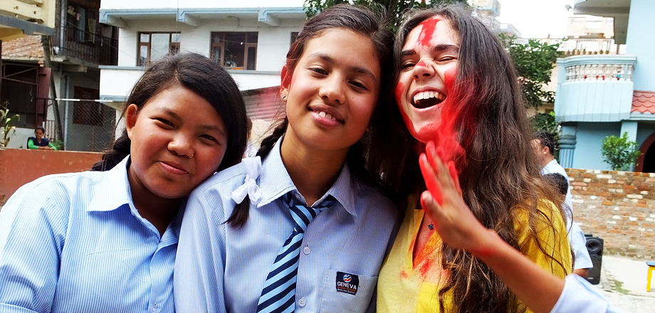 Cérémonie d'au revoir - Katmandu Satpragya School- Népal 2015 © Doré. Elisa